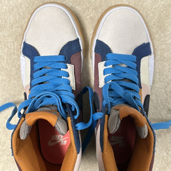 Nike SB Blazer Mid Mosaic - Wine Blue Pink - DA8854-600 Never worn. No box - Picture 9 of 10